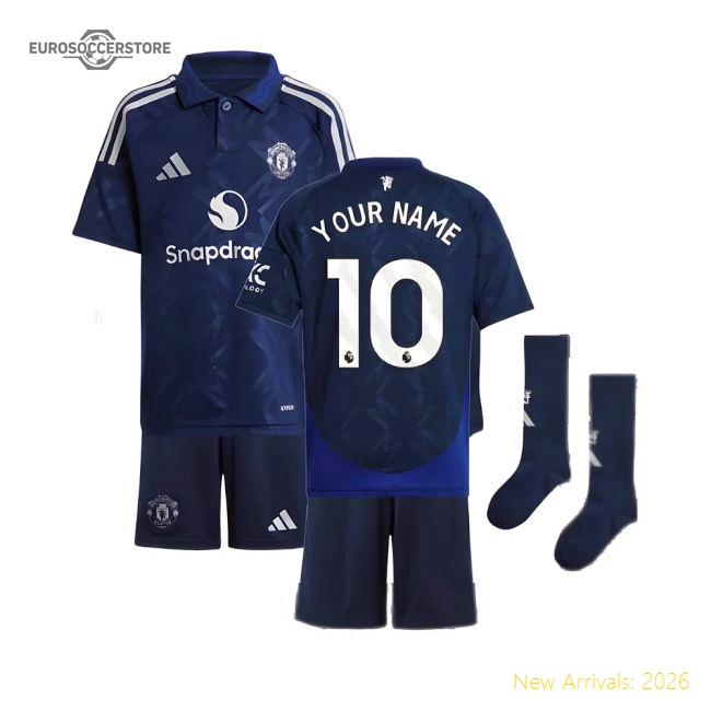 2024-2025 Man Utd Away Mini Kit (Your Name)-Football Jersey Hub