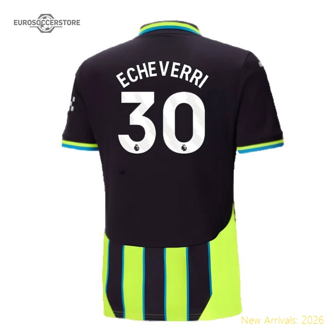2024-2025 Man City Away Shirt (Echeverri 30)-Football Jersey Hub