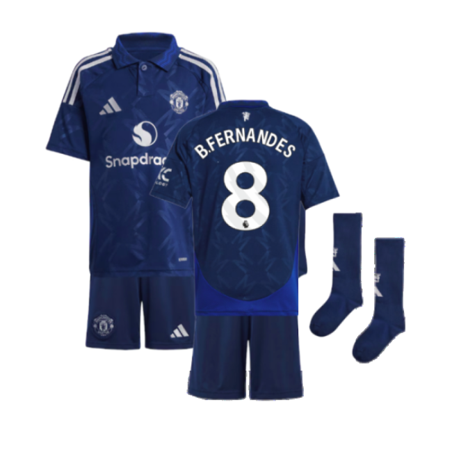 2024-2025 Man Utd Away Mini Kit (B.Fernandes 8)-Football Jersey Hub