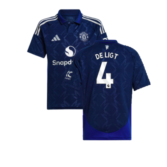 2024-2025 Man Utd Away Shirt (Kids) (De Ligt 4)-Football Jersey Hub