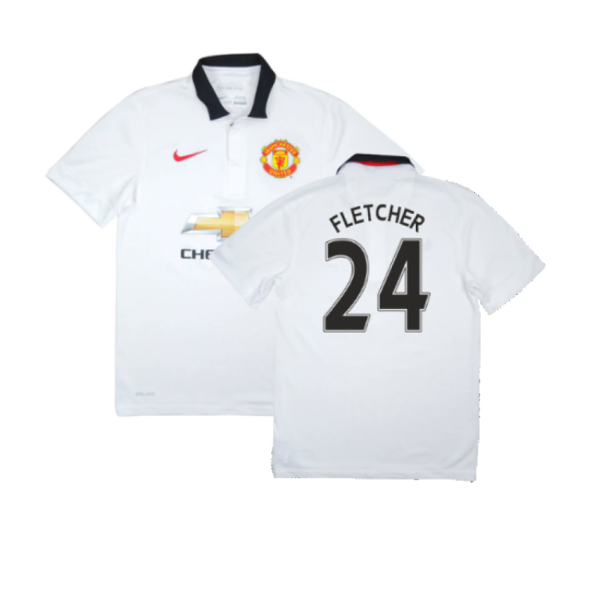 Manchester United 2014-15 Away Shirt (Very Good) (Fletcher 24)-Football Jersey Hub