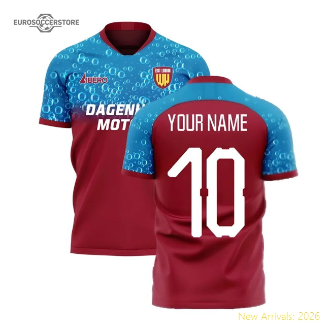 East London 2025-2026 Home Concept Football Kit (Libero) (Your Name)-Vantage Point Soccer