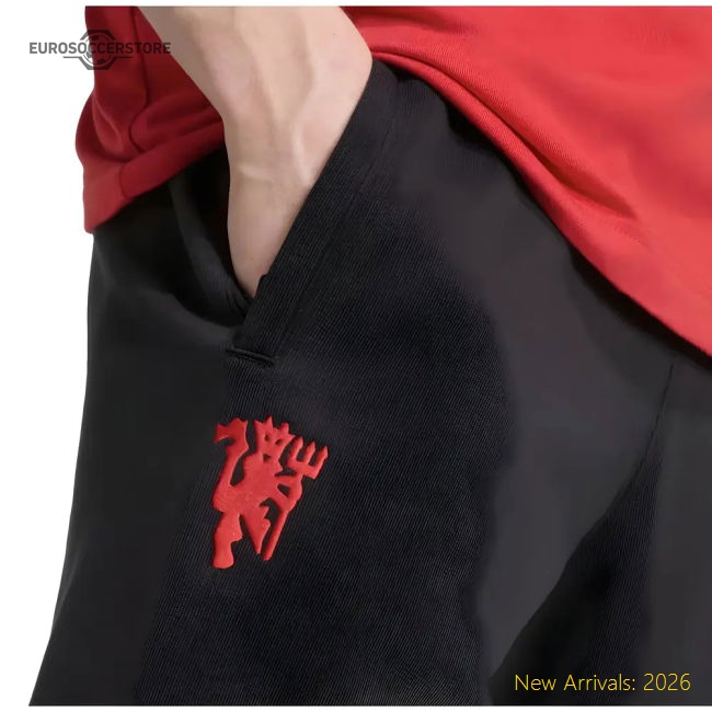 2025-2026 Man Utd US Shorts (Black)-Football Jersey Hub