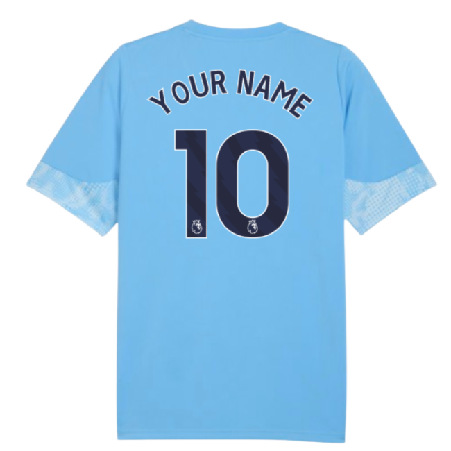 2025-2026 Man City Training Jersey (Light Blue) - Kids (Your Name)-Football Shirts Shop