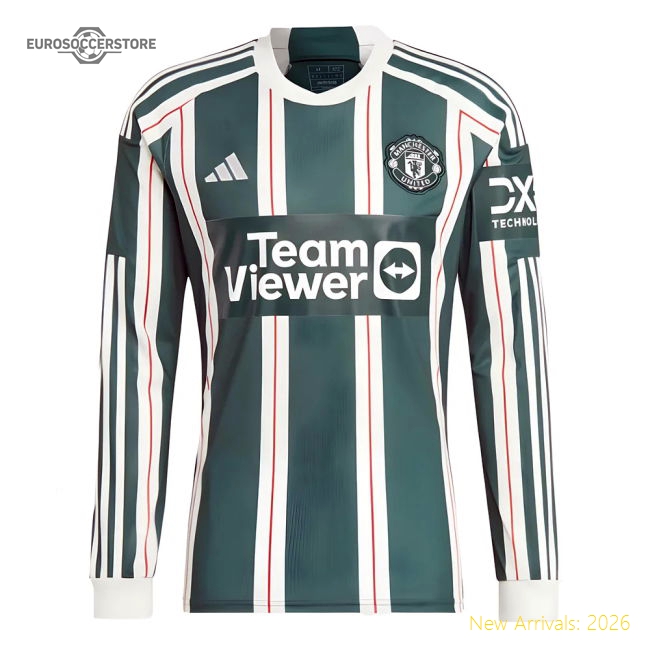 2023-2024 Man Utd Long Sleeve Away Shirt (Martial 9)-Football Jersey Hub