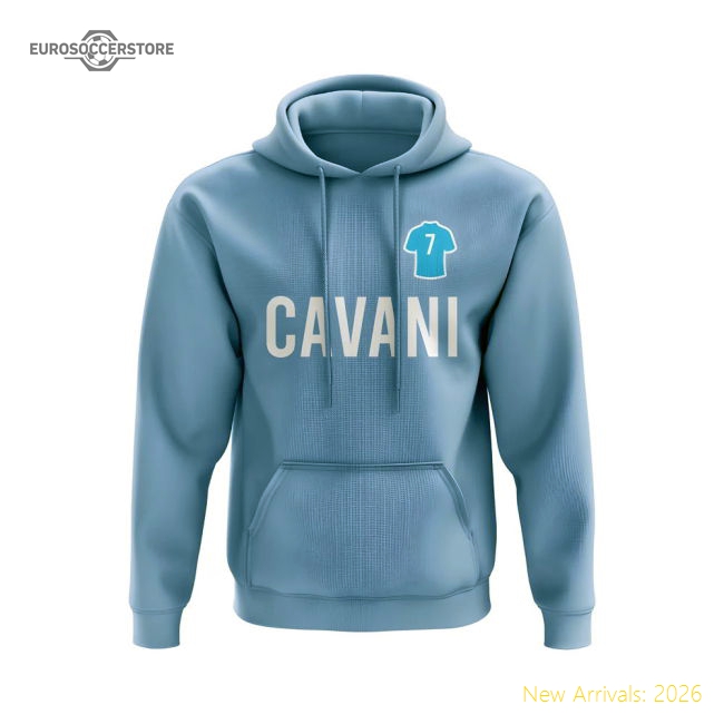 Edinson Cavani Napoli Number Hoody (Sky)-Vantage Point Soccer