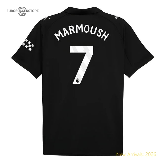 2025-2026 Man City Away Shirt (Marmoush 7)-Football Jersey Hub