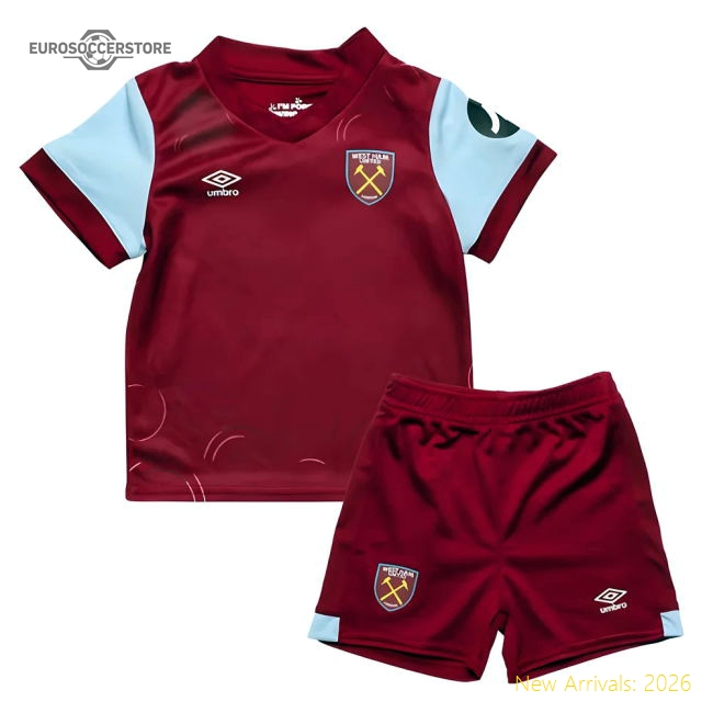 2023-2024 West Ham Home Baby Kit (Your Name)-Vantage Point Soccer