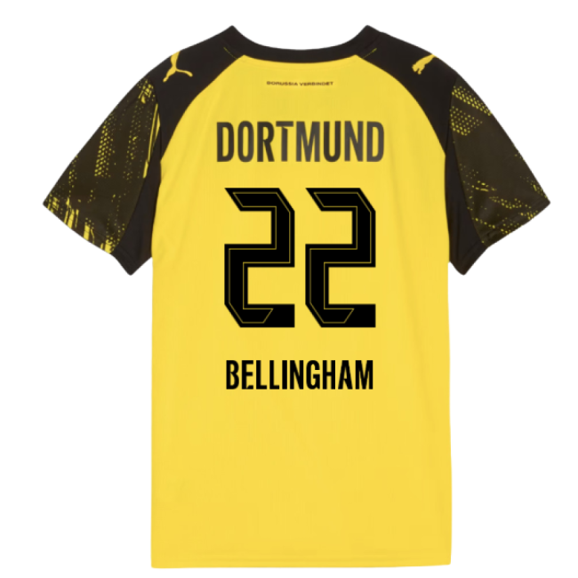 2025-2026 Borussia Dortmund Home Shirt (Kids) (Bellingham 22)-Football Jersey Hub