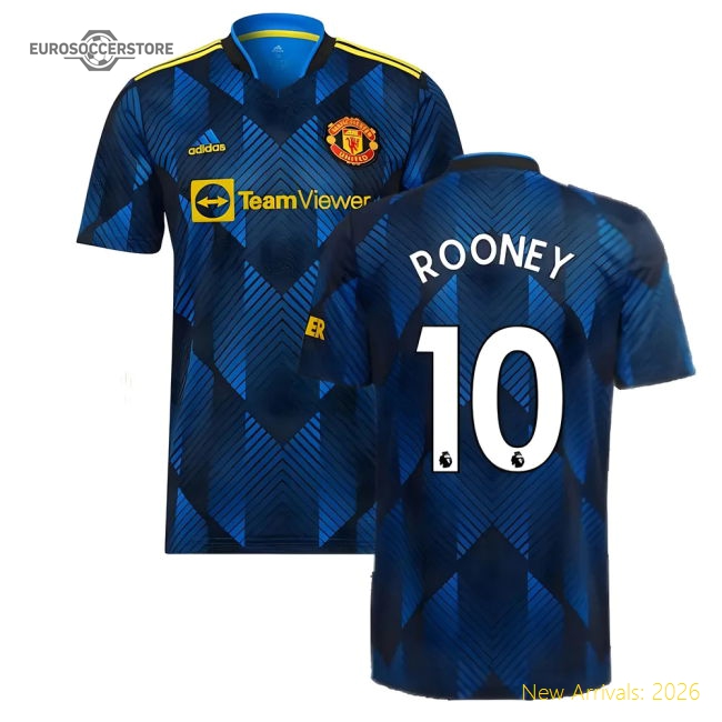 Man Utd 2021-2022 Third Shirt (ROONEY 10)-Football Jersey Hub