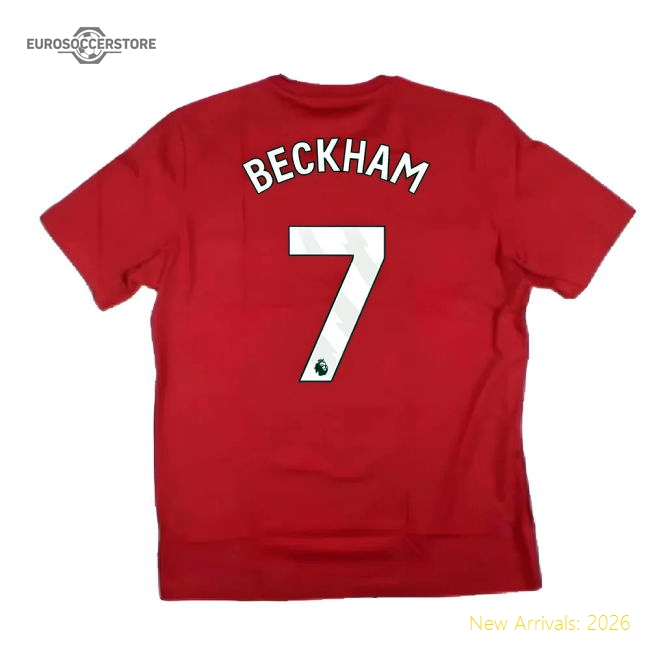 2024-2025 Man Utd DNA Graphic Tee (Red) (Beckham 7)-Football Jersey Hub