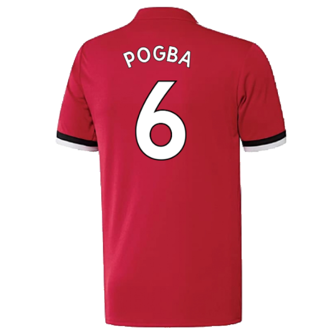 Manchester United 2017-18 Home Shirt ((Excellent) 4-5 Year) (Pogba 6)-Football Jersey Hub