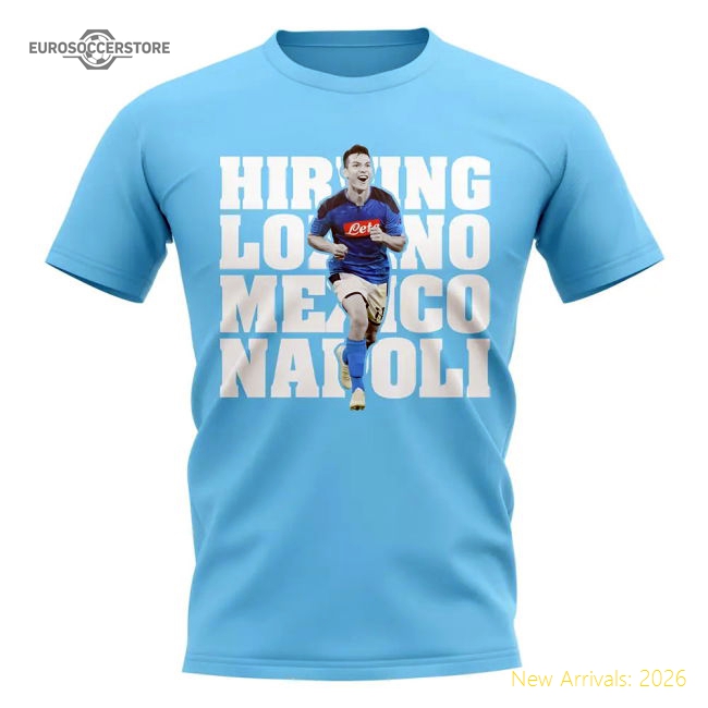 Hirving Lozano Napoli Player T-Shirt (Sky)-Vantage Point Soccer