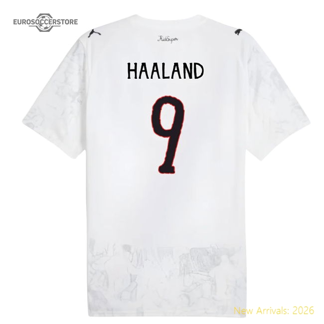 2025-2026 KIDSUPER x Manchester City CWC Shirt (White) (Haaland 9)-Football Shirts Shop