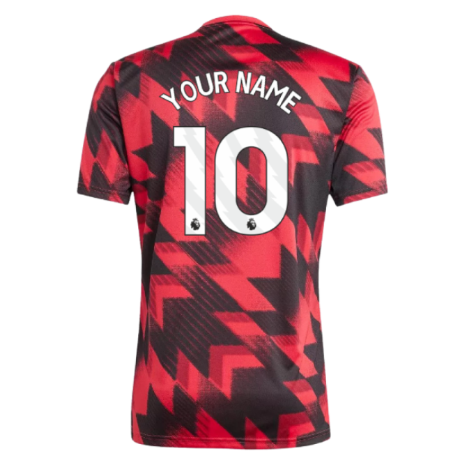 2025-2026 Man Utd Pre-Match Shirt (Red) (Your Name)-Football Jersey Hub