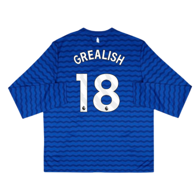 2025-2026 Everton Home Long Sleeve Shirt (Grealish 18)-Football Jersey Hub