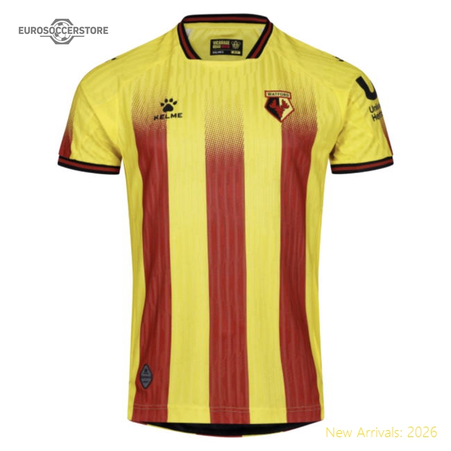 2025-2026 Watford Home Shirt-Vantage Point Soccer