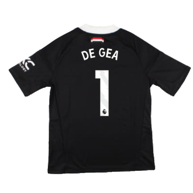 2024-2025 Man Utd Third Goalkeeper Shirt (Black) - Kids (De Gea 1)-Football Jersey Hub