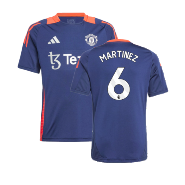 2024-2025 Man Utd Training Jersey (Night Indigo) - Kids (Martinez 6)-Football Jersey Hub