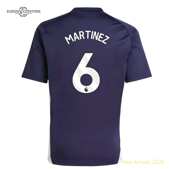 2025-2026 Man Utd Training Jersey (Aurora Plum) - Kids (Martinez 6)-Football Jersey Hub