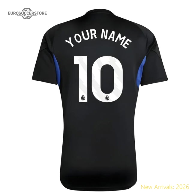 2025-2026 Man Utd EU Training Jersey (Black) - Kids (Your Name)-Football Jersey Hub