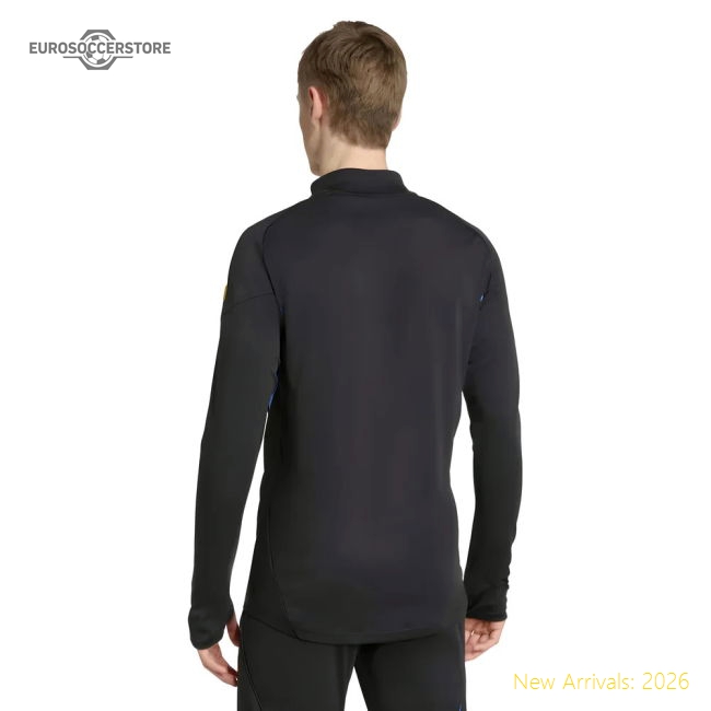 2025-2026 Man Utd EU Training Top (Black)-Football Jersey Hub