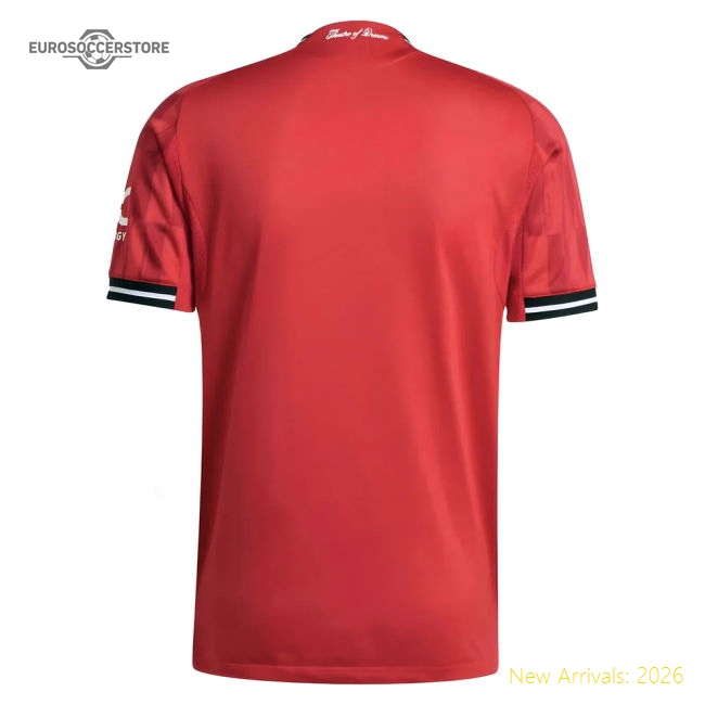 2025-2026 Man Utd Authentic Home Shirt-Football Jersey Hub