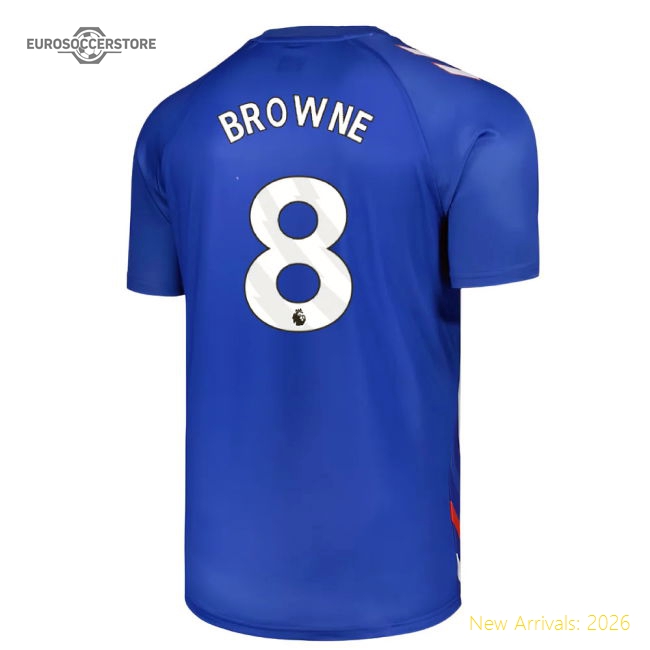 2025-2026 Sunderland Away Pre-Match Jersey (Blue) - Kids (Browne 8)-Football Shirts Shop