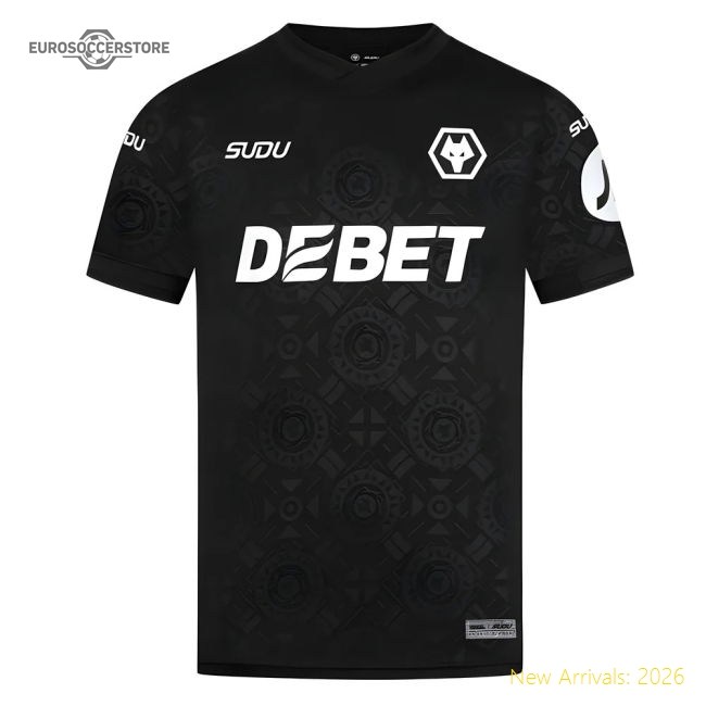 2025-2026 Wolves Goalkeeper Home Shirt (Black)-Vantage Point Soccer