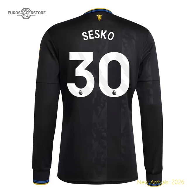 2025-2026 Man Utd Long Sleeve Third Shirt (Sesko 30)-Football Jersey Hub