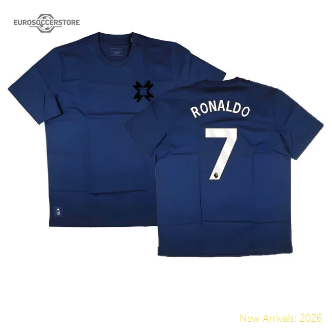 2024-2025 Man Utd Seasonal Tee (Victory Blue) (Ronaldo 7)-Football Jersey Hub