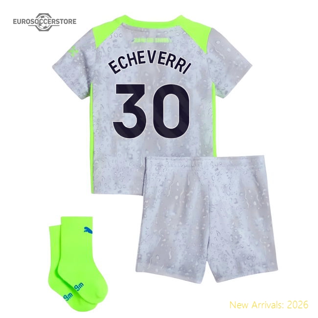 2025-2026 Man City Third Baby Kit (Echeverri 30)-Football Jersey Hub