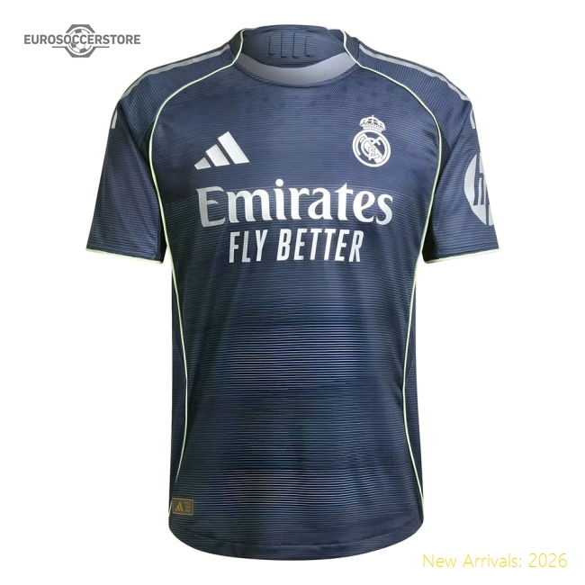 2025-2026 Real Madrid Authentic Away Shirt (Brahim 21)-Football Shirts Shop