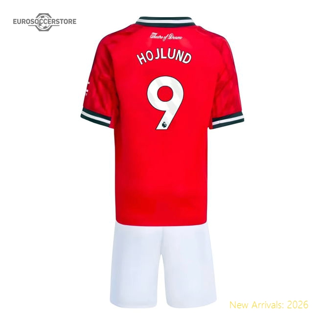 2025-2026 Man Utd Home Mini Kit (Hojlund 9)-Football Jersey Hub