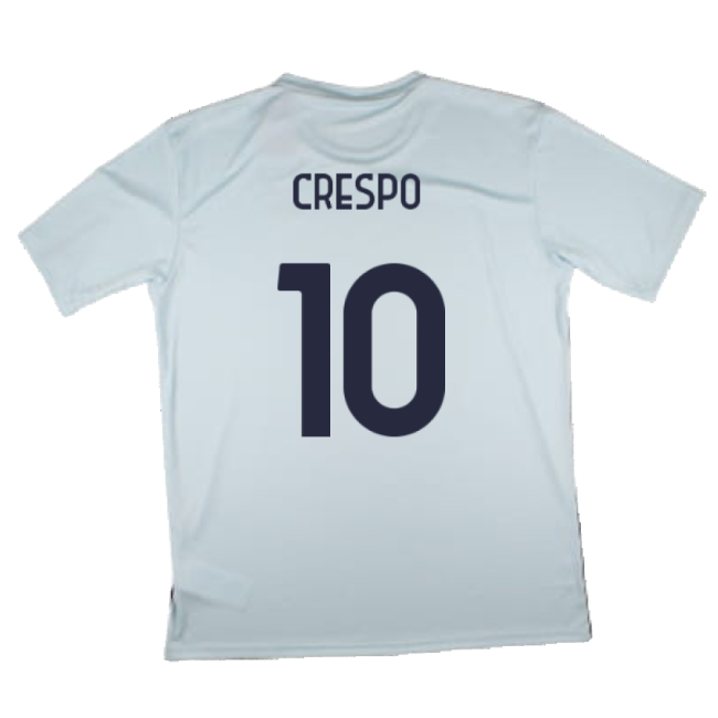 2024-2025 Lazio Graphic Training Shirt (ice Blue) (Crespo 10)-Vantage Point Soccer
