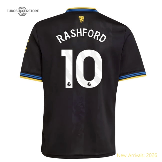 2025-2026 Man Utd Third Shirt (Kids) (Rashford 10)-Football Jersey Hub