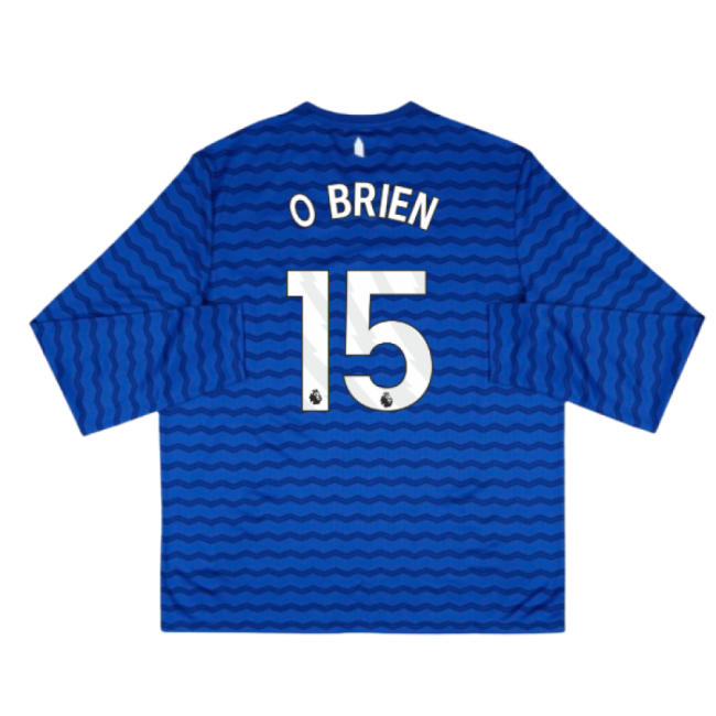 2025-2026 Everton Home Long Sleeve Shirt (O Brien 15)-Football Jersey Hub