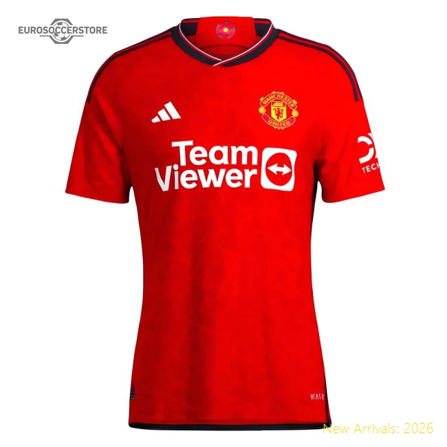 2023-2024 Man Utd Authentic Home Shirt-Football Jersey Hub