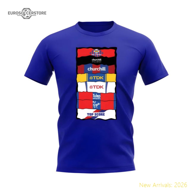 Crystal Palace Sponsor History T-shirt (Royal Blue)-Vantage Point Soccer