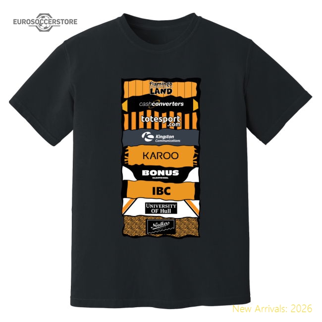 Hull Sponsor History T-Shirt (Black)-Vantage Point Soccer