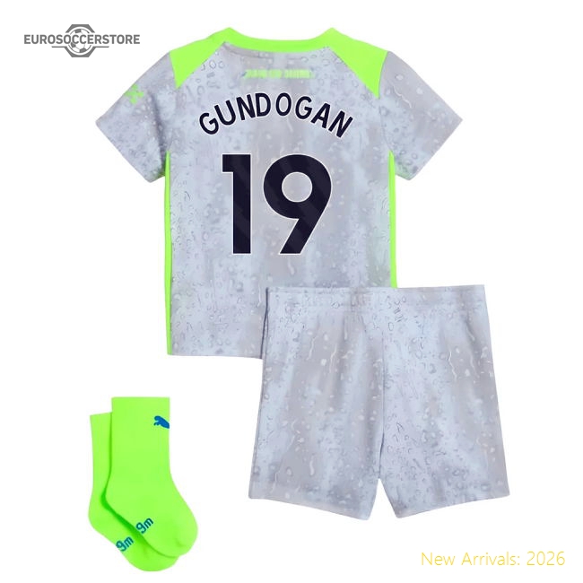 2025-2026 Man City Third Baby Kit (Gundogan 19)-Football Jersey Hub