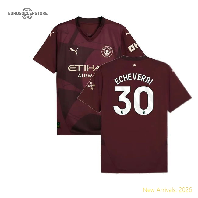 2024-2025 Man City Third Shirt (Echeverri 30)-Football Jersey Hub