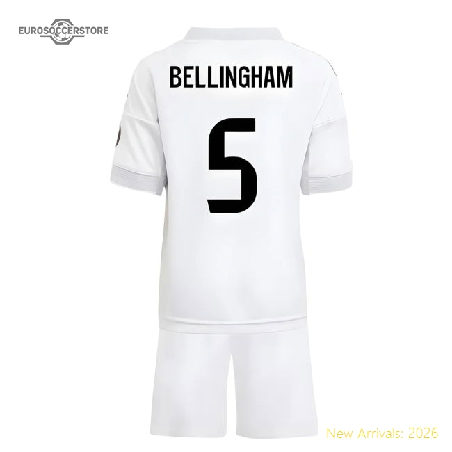 2025-2026 Real Madrid Home Mini Kit (Bellingham 5)-Football Shirts Shop