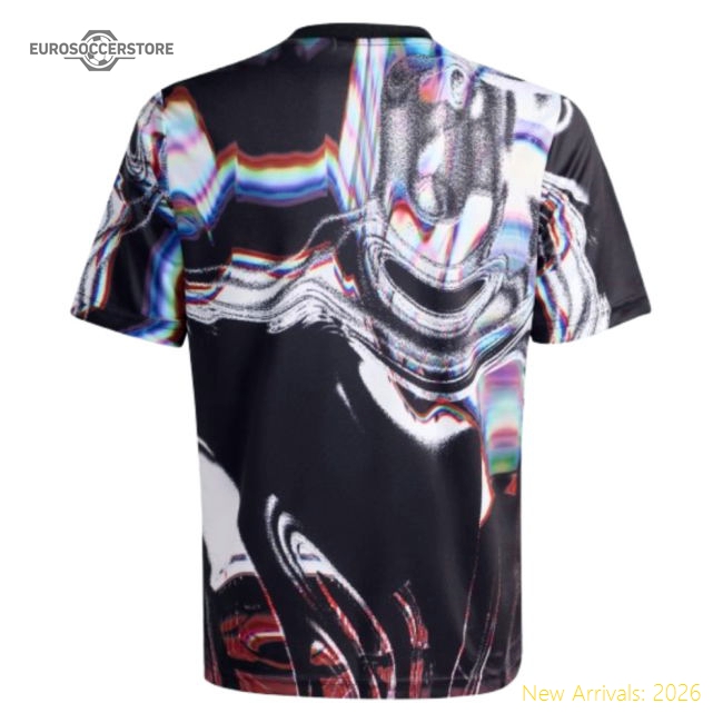 2025-2026 Man Utd Pre Match Shirt (Black) - Kids-Football Jersey Hub