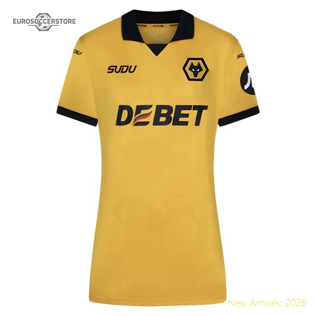 2025-2026 Wolves Home Shirt (Womens)-Vantage Point Soccer