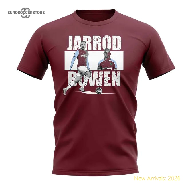 Jarred Bowen Player Collage T-Shirt (Maroon)-Vantage Point Soccer