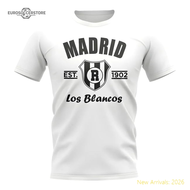 Real Madrid Established Football T-Shirt (White)-BuySoccerJersey Hub