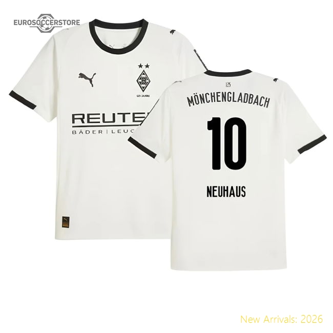Borussia Mgb 2025-2026 Home Uniform Football Football Top-Jersey Chest: 2026 World Cup Soccer Kits