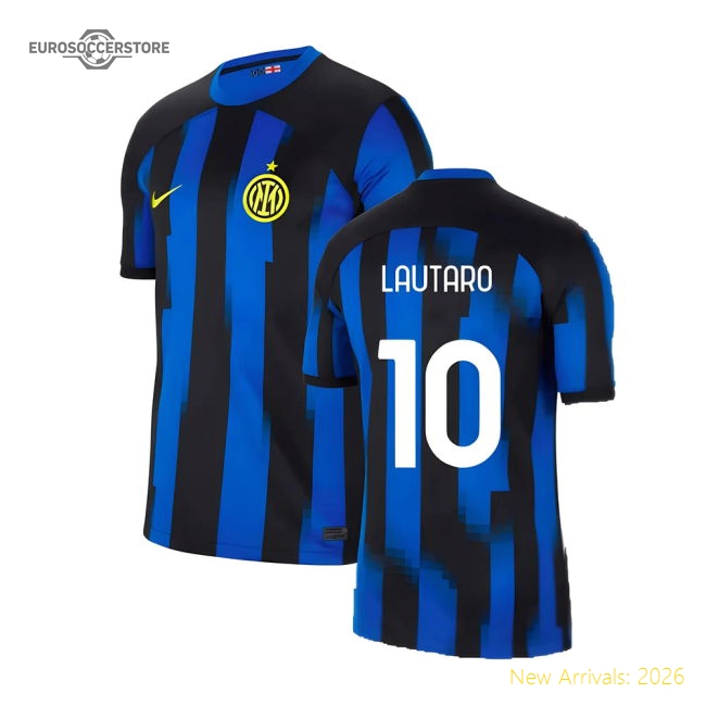 2023-2024 Inter Milan Home Shirt (Lautaro 10)-Football Shirts Shop