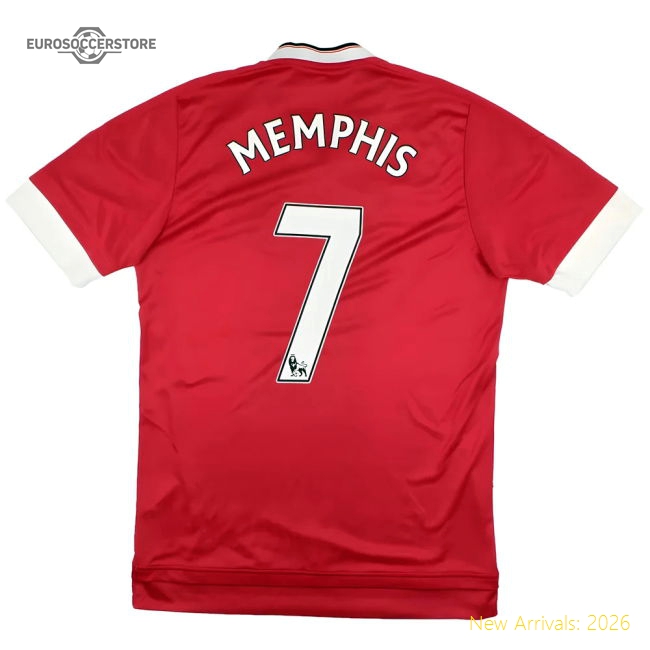 Manchester United 2015-16 Home Shirt (Memphis #7) (2XL) (Excellent)-Football Jersey Hub